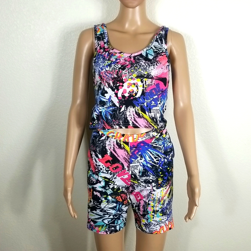 Full Circle Trends Colorful Loungewear Pajama Set
